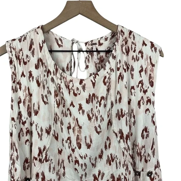Free People Cream and Brown Backless Dress - Picture 5 of 6